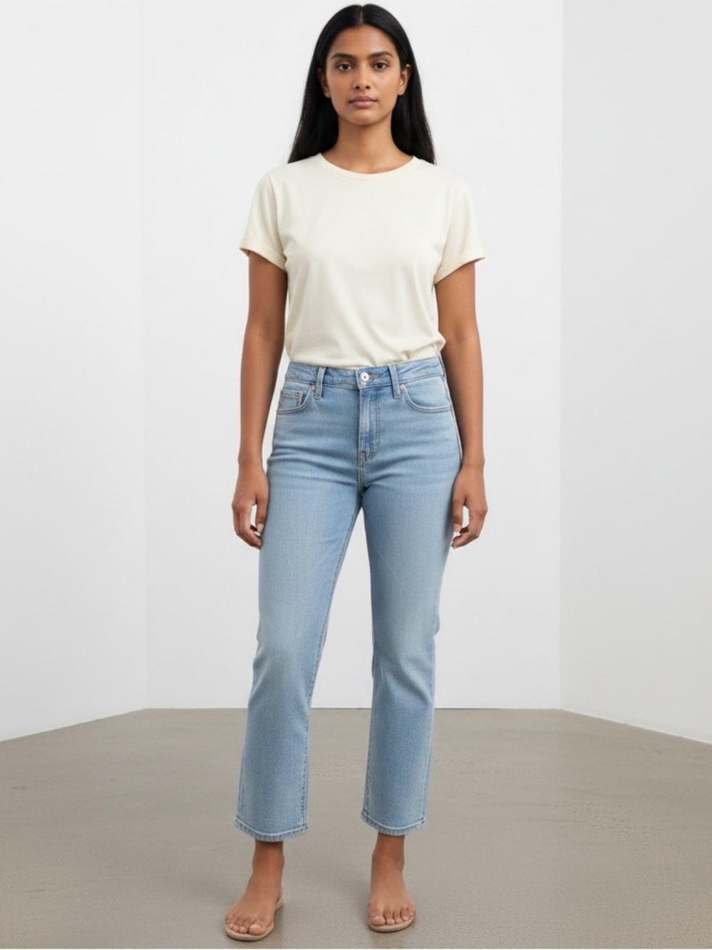 J Crew Jeans Curvy Boot Crop Light Wash size 27